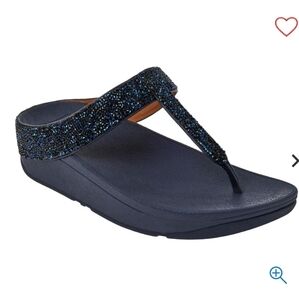 Fitflop Women's Glitter Strap Sandals - Blue